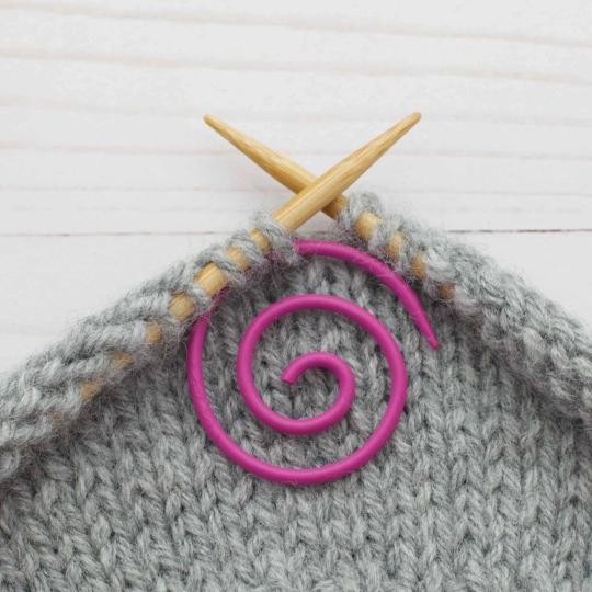 Spirale à torsades pour Tricot - Rose