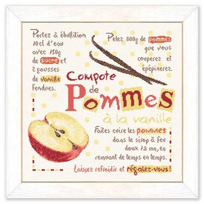 La Compote de Pommes - Fiche Point de Croix G032 - Lilipoints