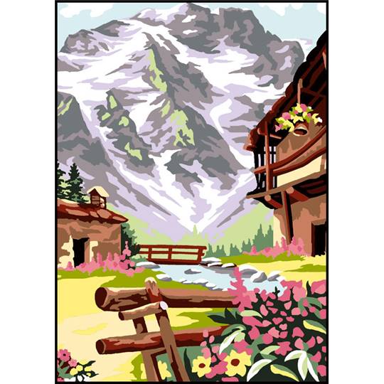 La Montagne - Canevas Pénélope - Luc Créations