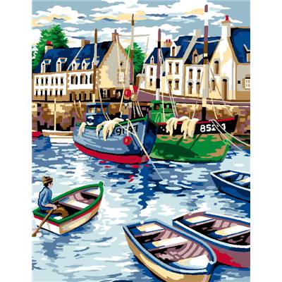 Le Port - canevas pénélope - Luc Créations