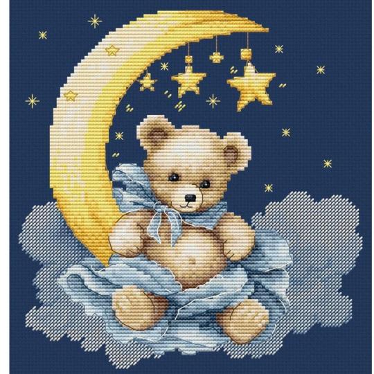 Universe of a Teddy Bear - Kit point de croix - Luca-S