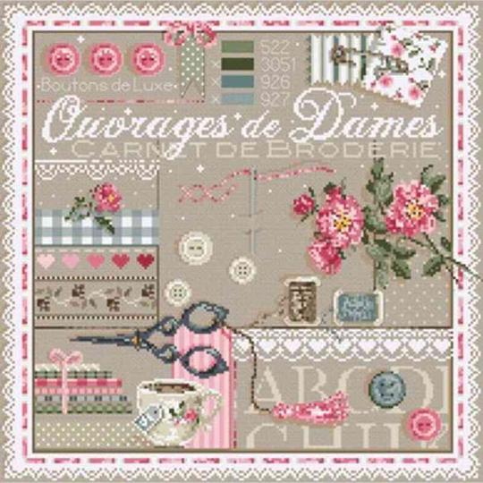 Ouvrages de Dames - Fiche Point de Croix - Madame La Fée