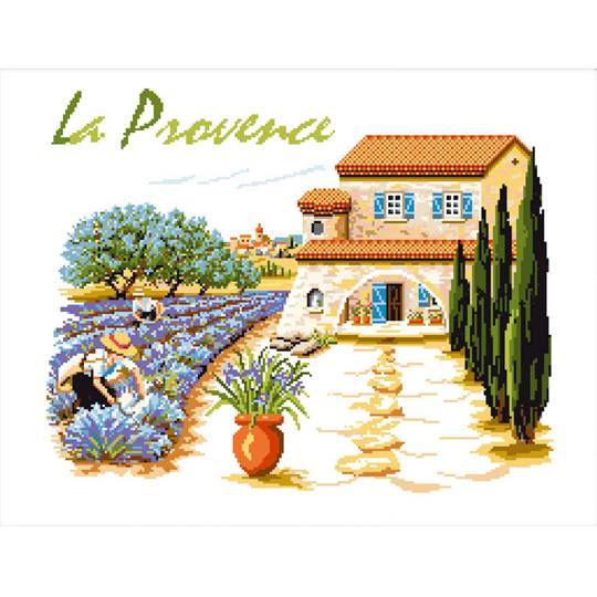 Région La Provence - Kit point de croix -Luc Créations