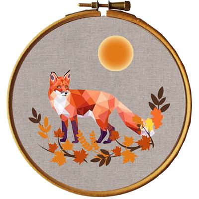 Renard - Kit broderie traditionnelle - Princesse