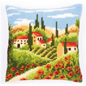 Paysage Toscan - Kit Coussin Gros trous - Vervaco