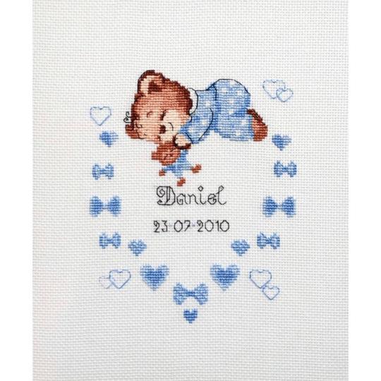 Naissance Garçon - Kit point de croix - Riolis