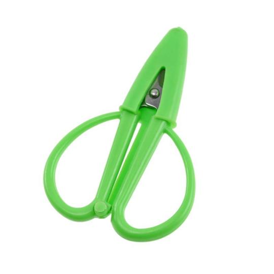 Mini Ciseaux avec étui de protection - Vert