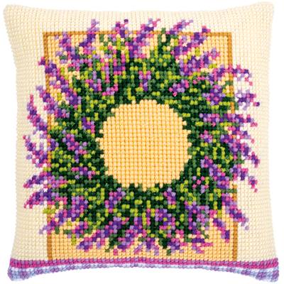 Couronne de Lavande - Kit Coussin Gros trous - Vervaco