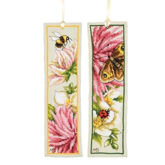 Kit Marque-Pages Dahlia Rose (lot de 2)  - Lanarte