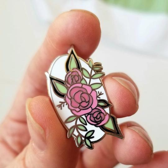 Porte-aiguilles aimanté - Roses