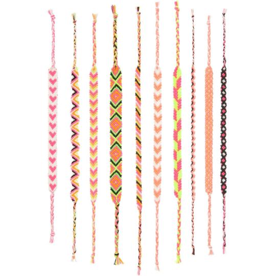 Kit de bracelets d’amitié DIY – Neon Colours