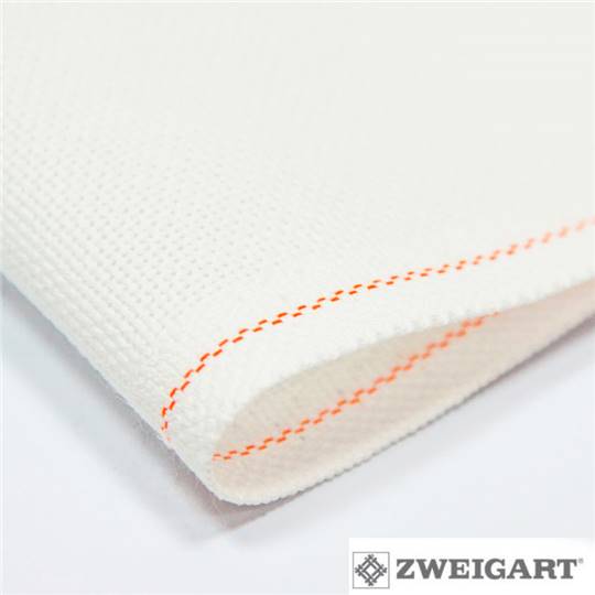 Toile Étamine 8 fils Bellana Zweigart - Blanc (100)