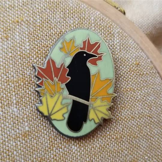 Porte-aiguilles aimanté - Corbeau d'Automne