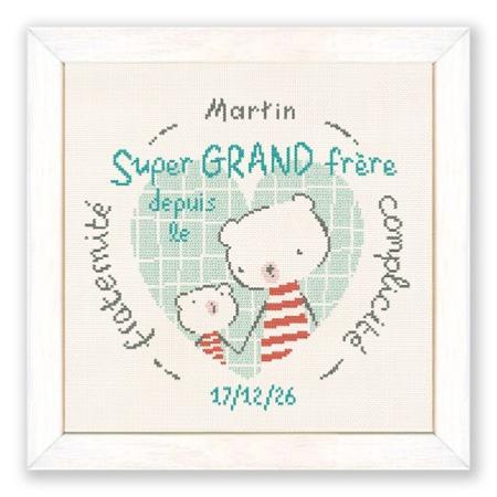 Super Grand Frère - Fiche point de croix B021 - Lilipoints