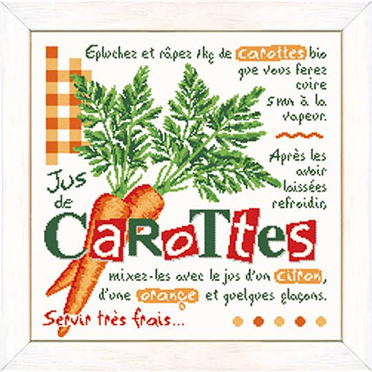 Jus de Carottes - Fiche point de croix G044 - Lilipoints