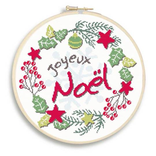 Joyeux Noël - Fiche point de croix (N045) - Lilipoints