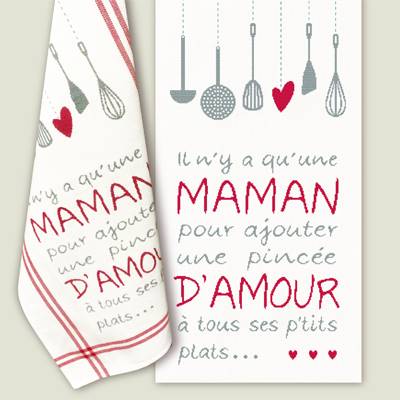 Maman D'Amour - Fiche Point de Croix T006 - Lilipoints