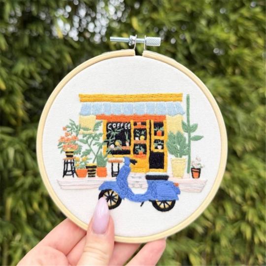 Dolce Vita – kit broderie traditionnelle avec Cercle 15 cm