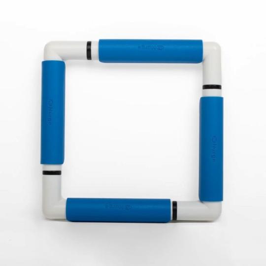 Cadre à clips Nurge 21 × 21 cm – Bleu – Snap Frame broderie