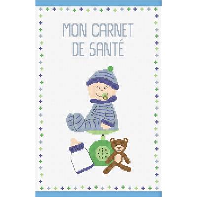 Protège carnet de santé à broder Bébé Garçon - Princesse