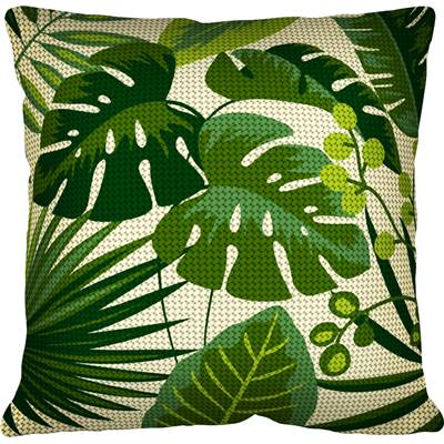 Feuilles tropicales - Kit coussin gros trous - SEG de Paris