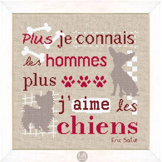 Les Chiens - Fiche point de croix - Lilipoints