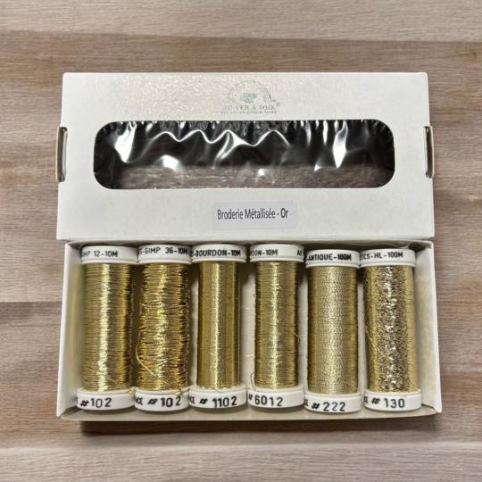 Pack broderie Métallisés Or - Au Ver à Soie