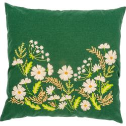 Kit Coussin Fleurs Blanches - Vervaco