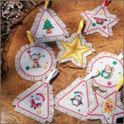 Décorations de Noël - Kit point de croix - Vervaco