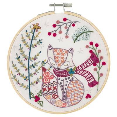 Madame Renard attend Noël - Kit Un Chat dans l'Aiguille