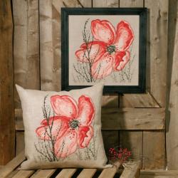 Coquelicot – Kit point de croix Permin of Copenhagen