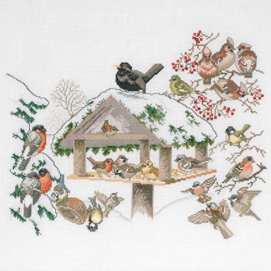 Bird Table – Kit point de croix Eva Rosenstand