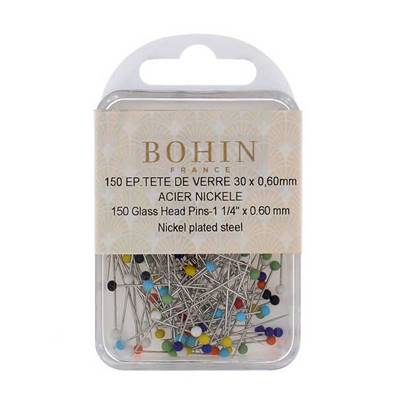Épingles à tête de verre extra-fines (150 pièces) - Bohin