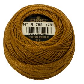 Bobine Fil Coton perlé DMC n°8 - 782 Marron osier