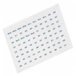 Etiquettes autocollantes n° fils moulinés DMC U1243