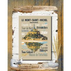 Le Mont Saint-Michel - Fiche point de croix - Isabelle Vautier
