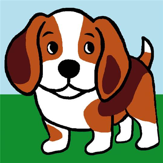 Sam le Chien - Kit Canevas pour enfant - Luc Créations