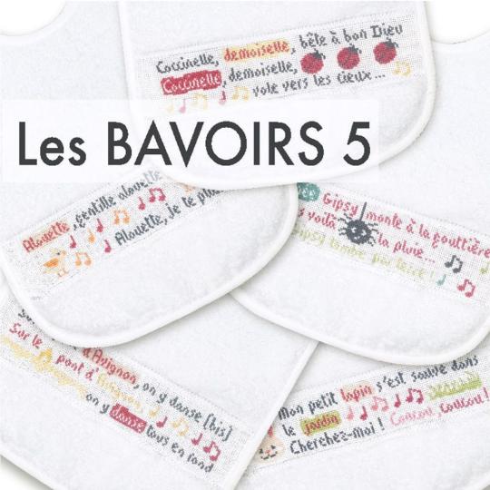 Les Bavoirs n°5 - Fiche point de croix B41 - Lilipoints
