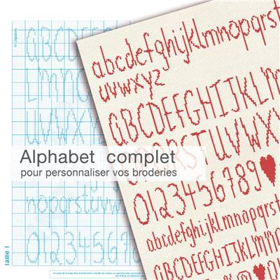 Alphabet Complet - Fiche point de croix - Lilipoints