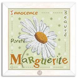 Marguerite - Fiche Broderie point de croix J004 - Lilipoints