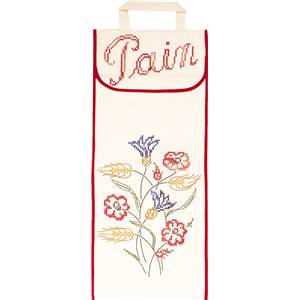 Sac à pain à broder Fleurs des champs - Luc Créations