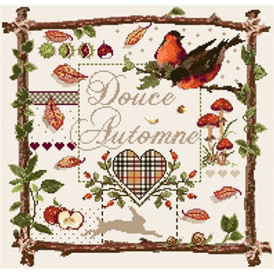 Douce Automne - Fiche Point de Croix - Madame La Fée