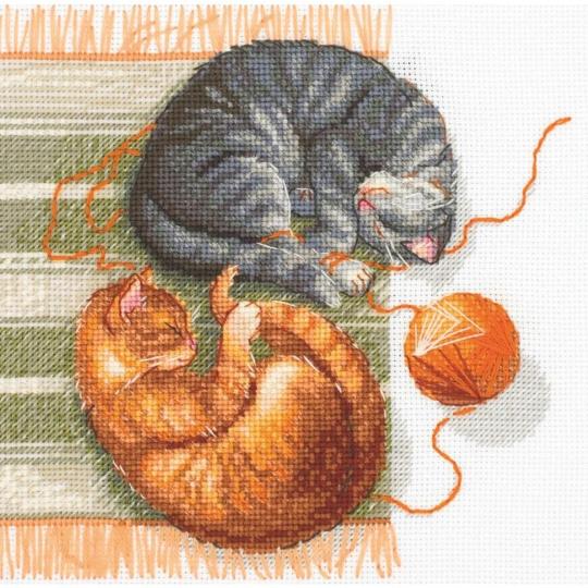 Cats and Threads - Kit point de croix - Aine