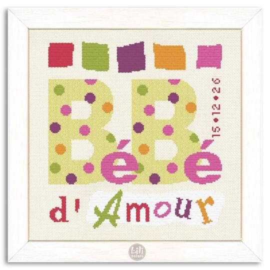 Bébé à Pois - Fiche point de croix B006 - Lilipoints