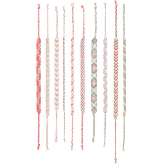 Kit de bracelets d’amitié DIY – Pastels