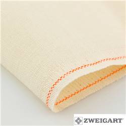 Toile lin 12 fils Belfast Zweigart - Ivoire - 23 x 140 cm