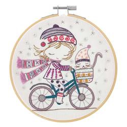 Quand Salomé se promène à vélo - kit Un Chat dans l'Aiguille