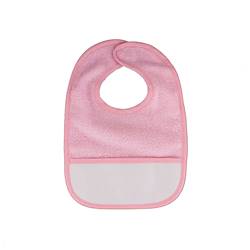 Bavoir à broder 3 mois avec Velcro Rose