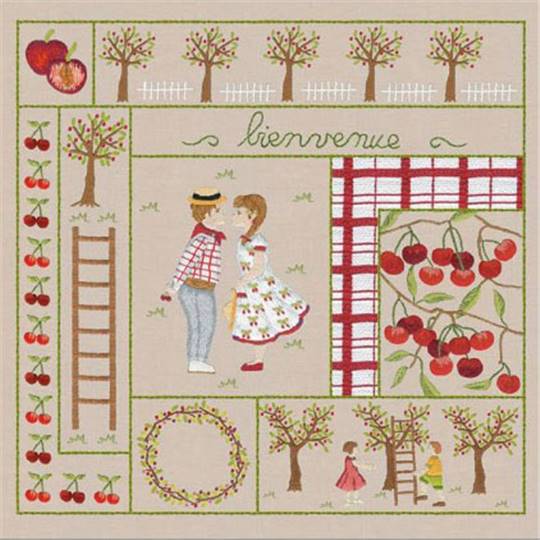 Bienvenue Juin - Kit Broderie Traditionnelle - Le Bonheur des Dames