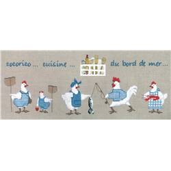 Cuisine Bord de Mer - Kit point de croix - Le Bonheur des Dames